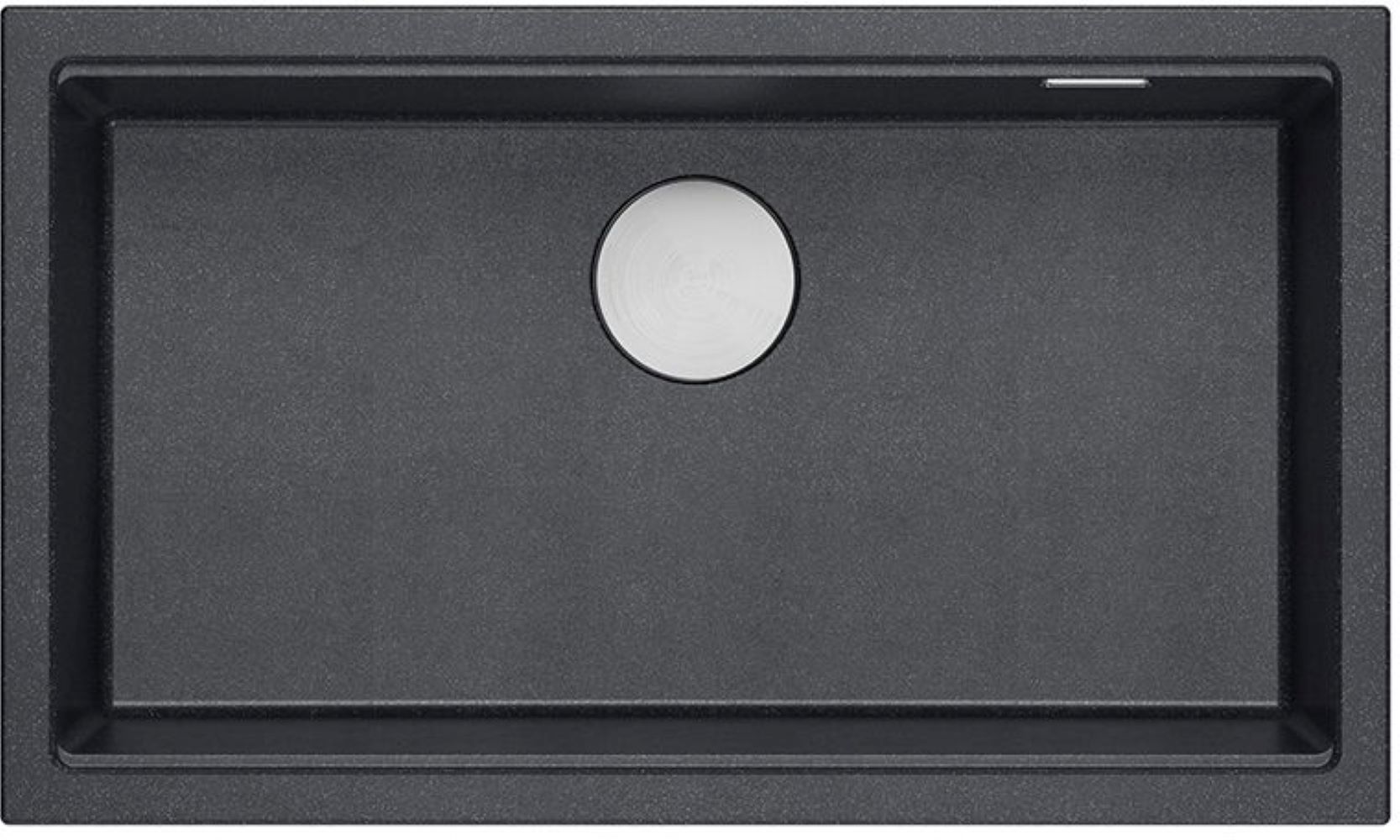 Darmowa Dostawa - Zlewozmywak GraniteQ 76x45 cm czarny Quadron Logan HQD7644U8BSU