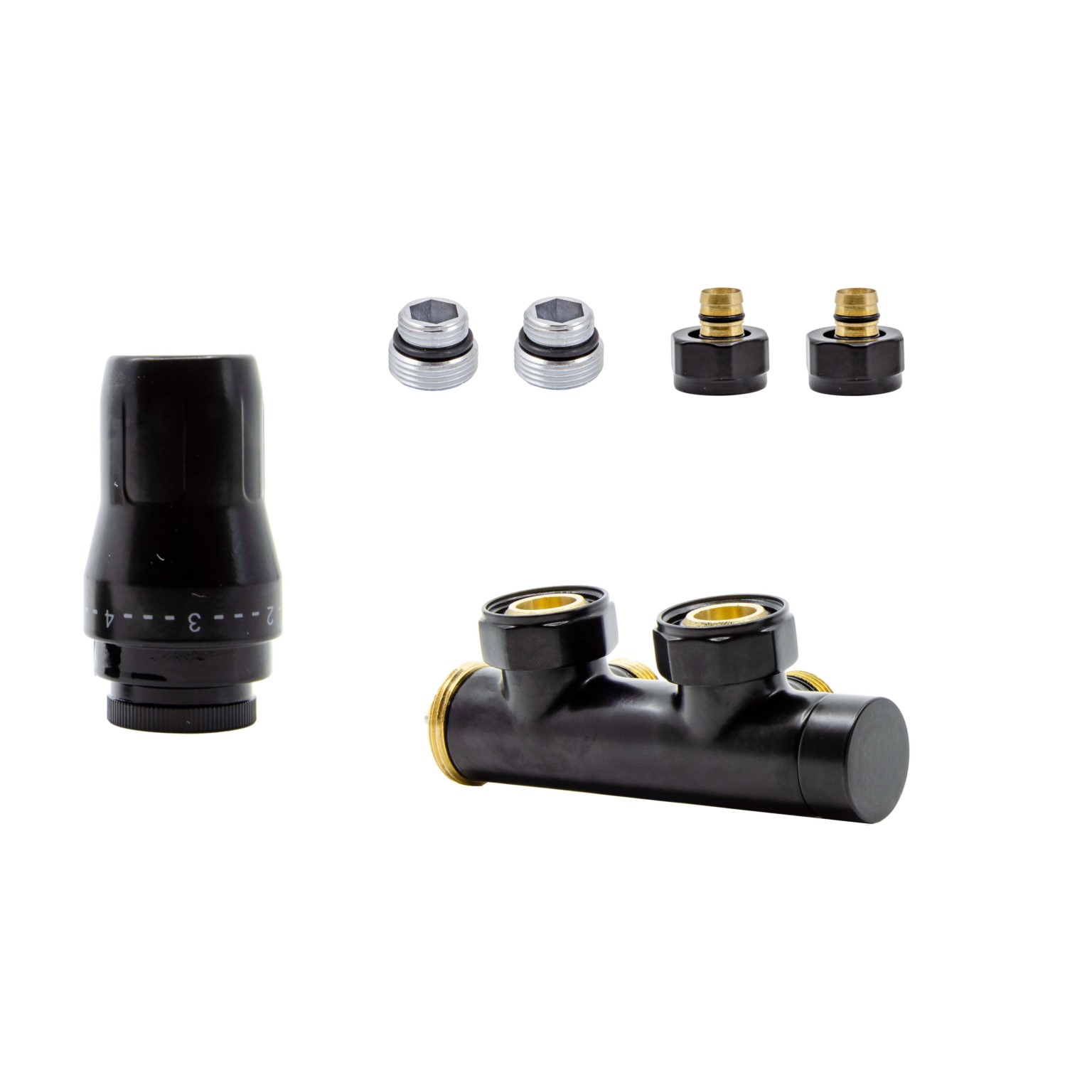 Darmowa Dostawa - Zestaw termostatyczny czarny HeatBase Exclusive HB02KLPR90051