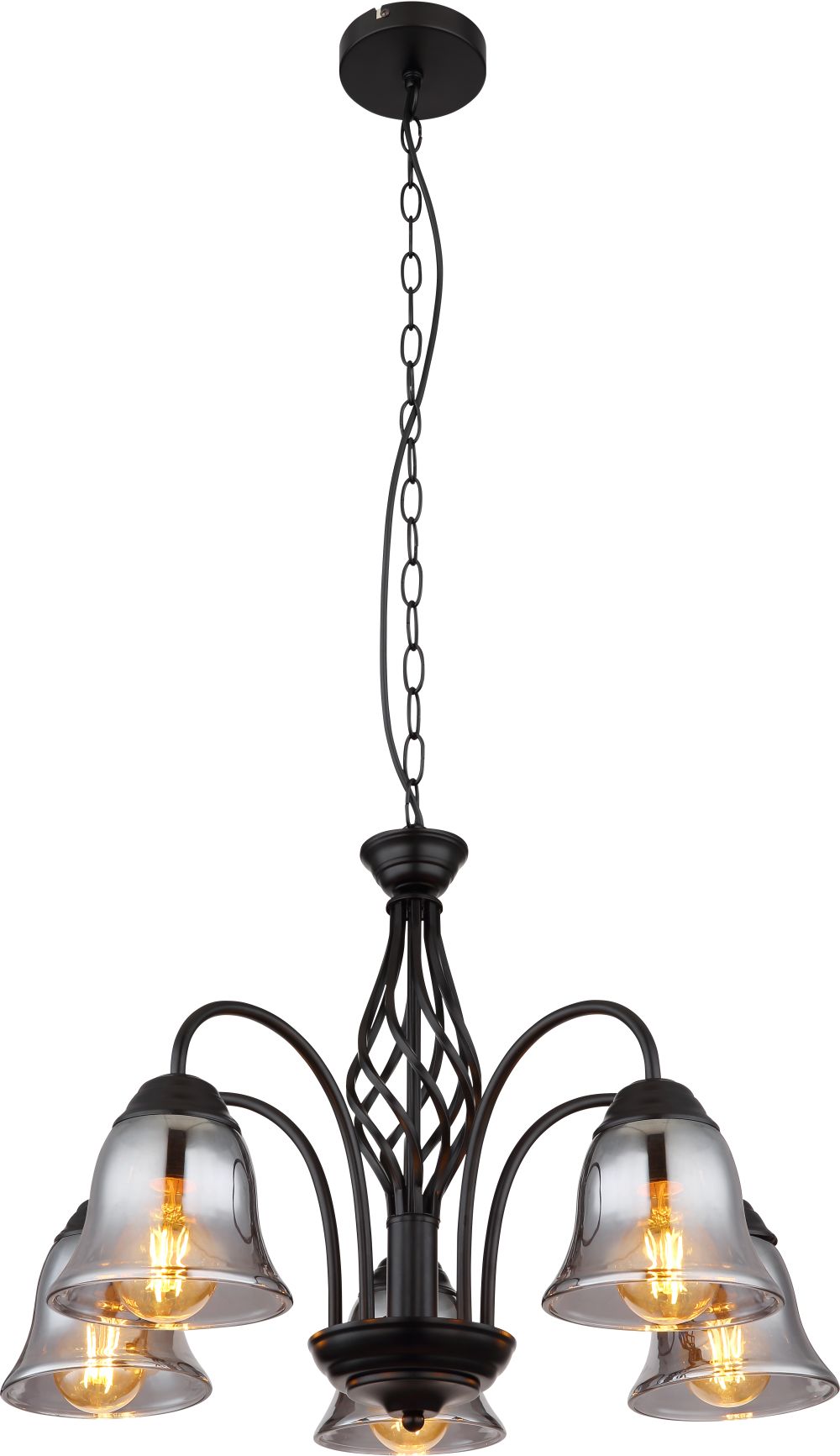 Darmowa Dostawa - Lampa wisząca 5x60 W czarny Globo Lighting Gonny 602985H