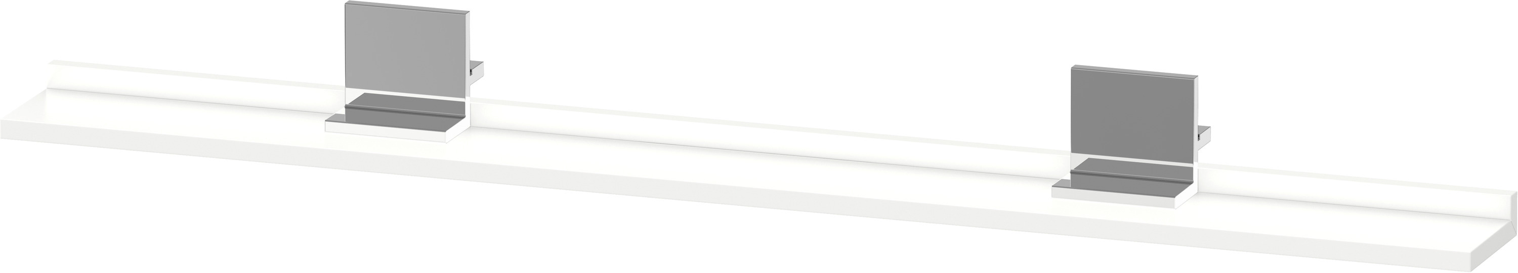 Darmowa Dostawa - Półka 120 cm biała-chrom Duravit Sivida SV7434010180000