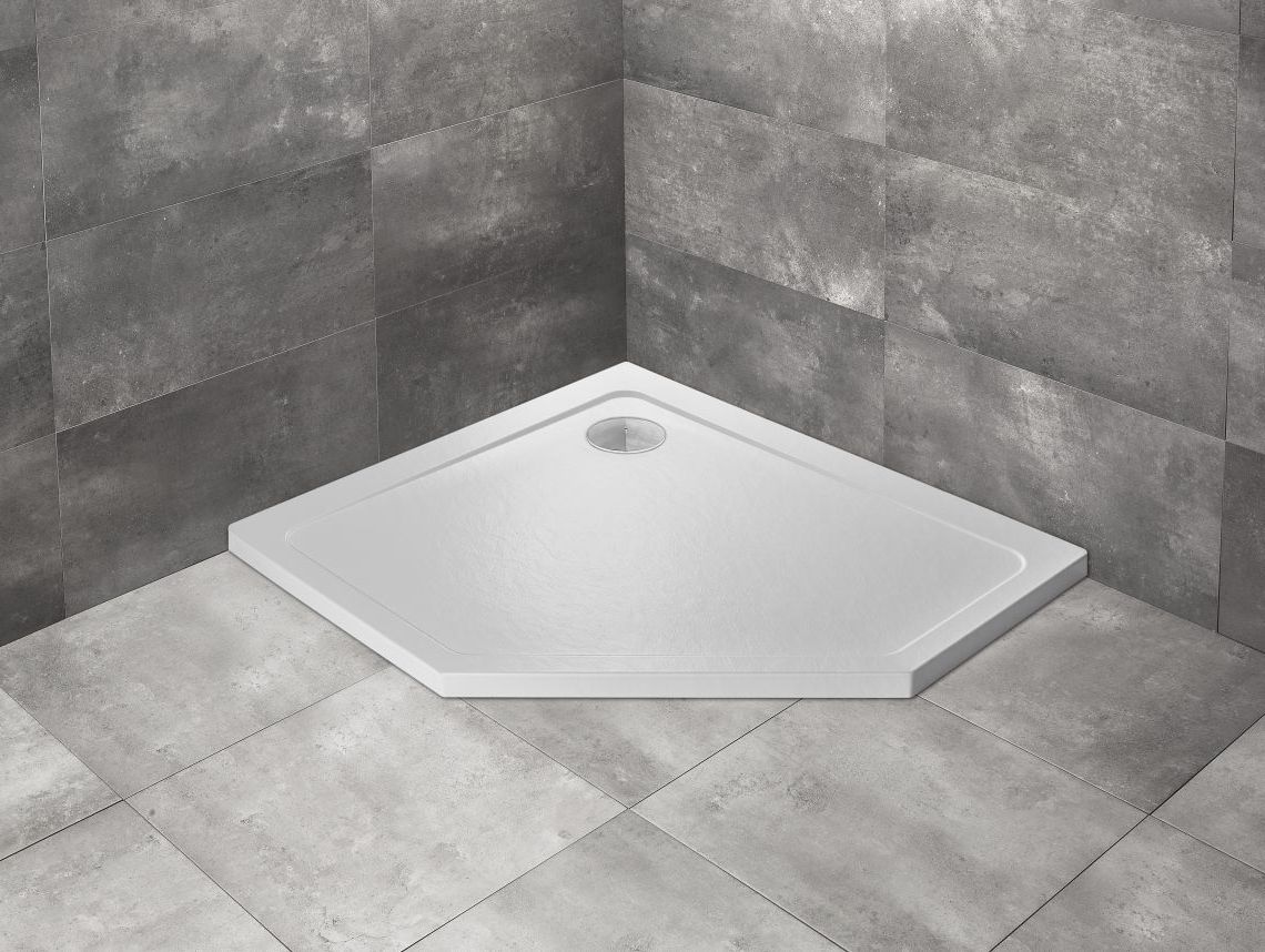 Darmowa Dostawa - Brodzik pięciokątny 100x80 cm biały Radaway Doros PT E SDRPT10800104SR