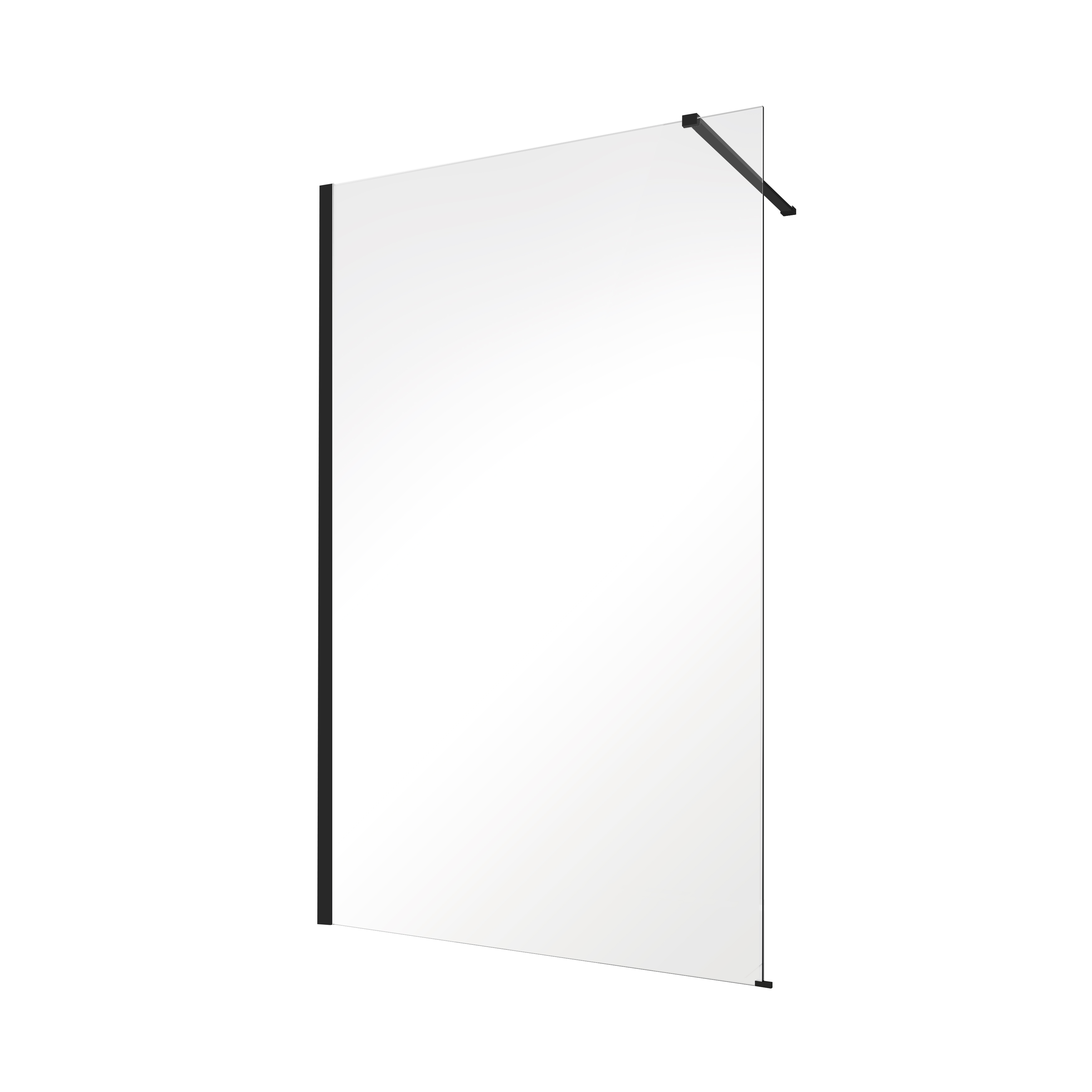 Darmowa Dostawa - Ścianka prysznicowa walk-in 120 cm Besco Eco-N Black ENB120195C