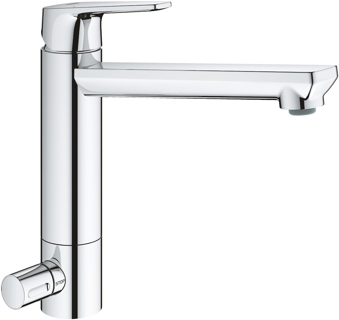 Darmowa Dostawa - Bateria kuchenna stojąca starlight chrome Grohe BauEdge 31696000