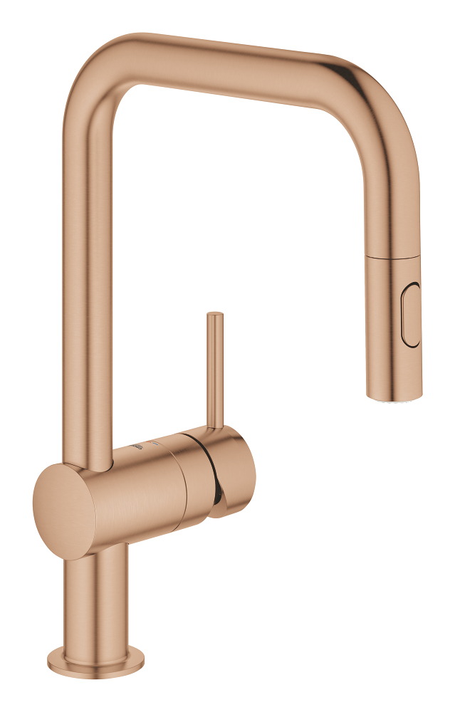 Darmowa Dostawa - Bateria kuchenna stojąca brushed warm sunset Grohe Minta 32322DL2