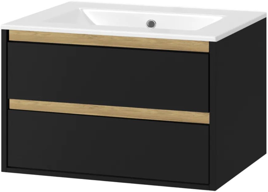 Darmowa Dostawa - Umywalka z szafką Excellent Tuto MLEX0103800BKBL/CEEX3617800WH