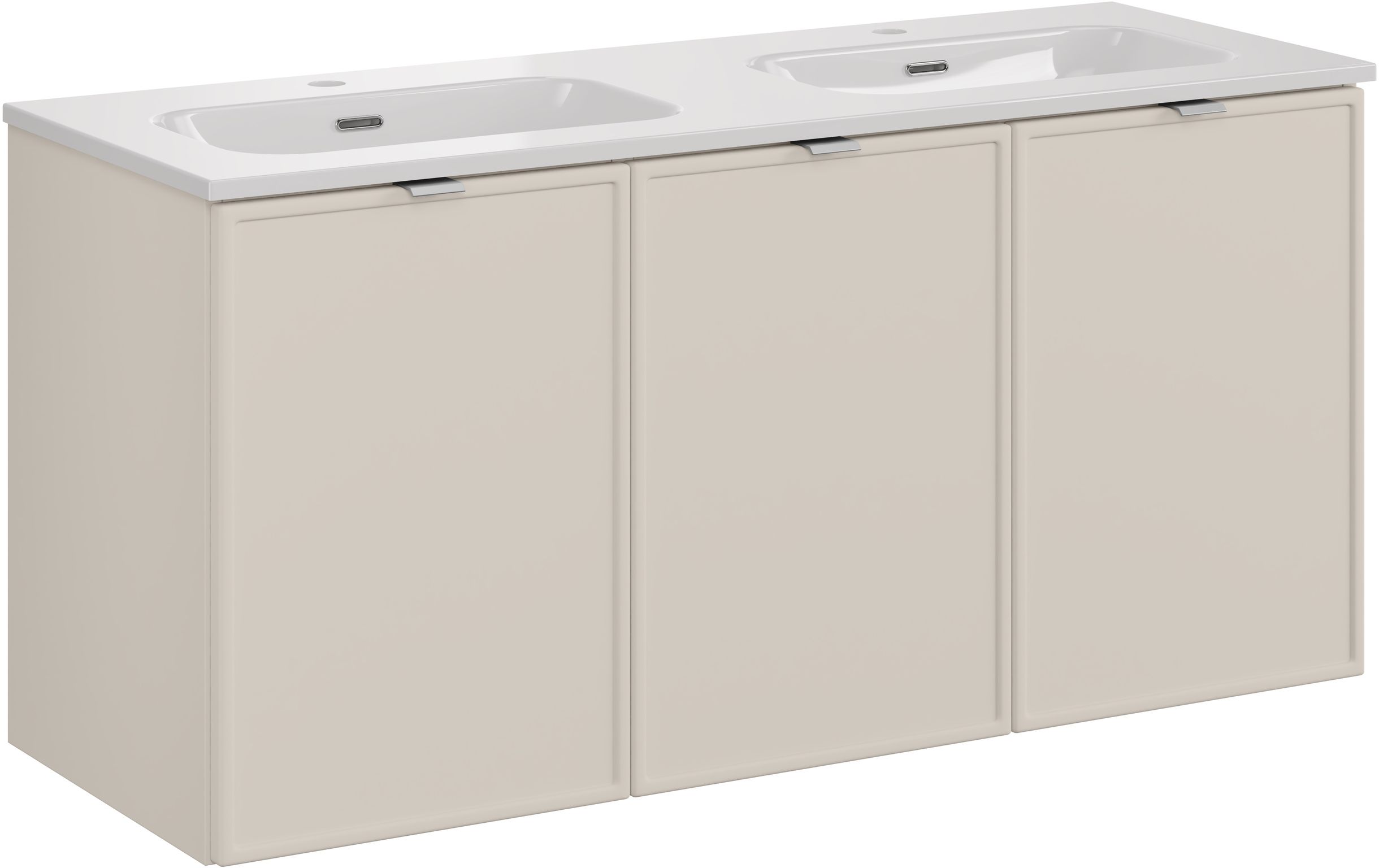 Darmowa Dostawa - Umywalka z szafką 120 cm beżową Comad Bella Cashmere SETBC120CMFLY