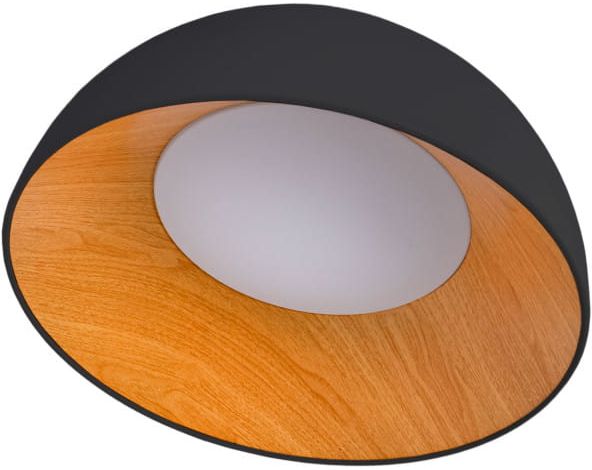 Darmowa Dostawa - Plafon 1x24 W czarny-drewno Abruzzo Piano ABRPOCC24B