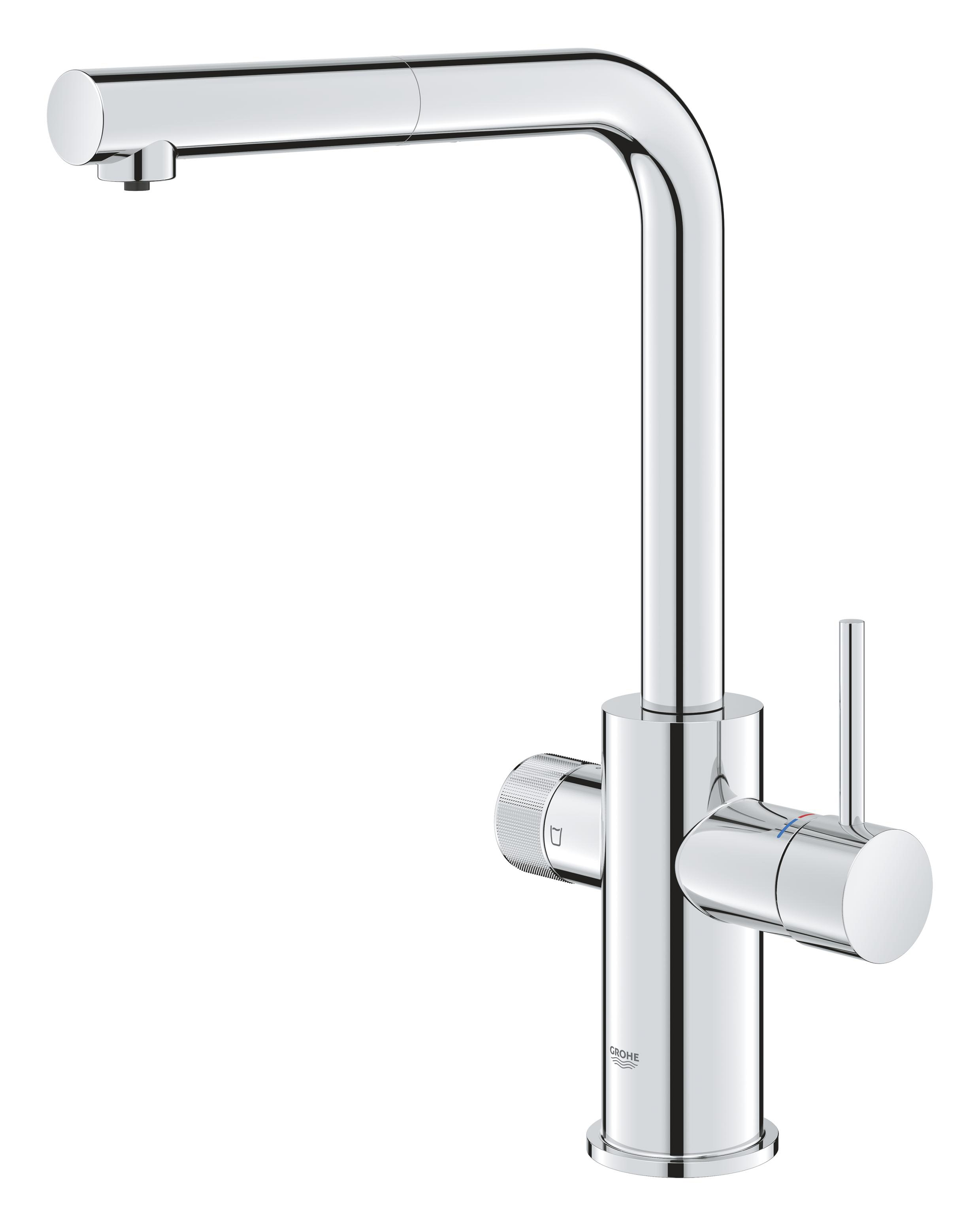 Darmowa Dostawa - Bateria kuchenna do filtra wody stojąca starlight chrome Grohe Blue 30601000