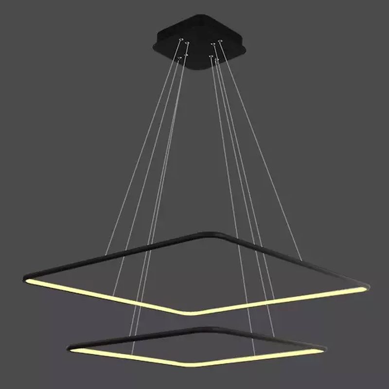 Darmowa Dostawa - Lampa wisząca 2x75 W czarna Altavola Design Ledowe Kwadraty LA077P60in3kblack