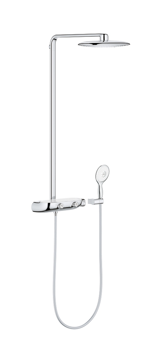 Darmowa Dostawa - Zestaw prysznicowy ścienny termostatyczny z deszczownicą starlight chrome Grohe Rainshower 26361000