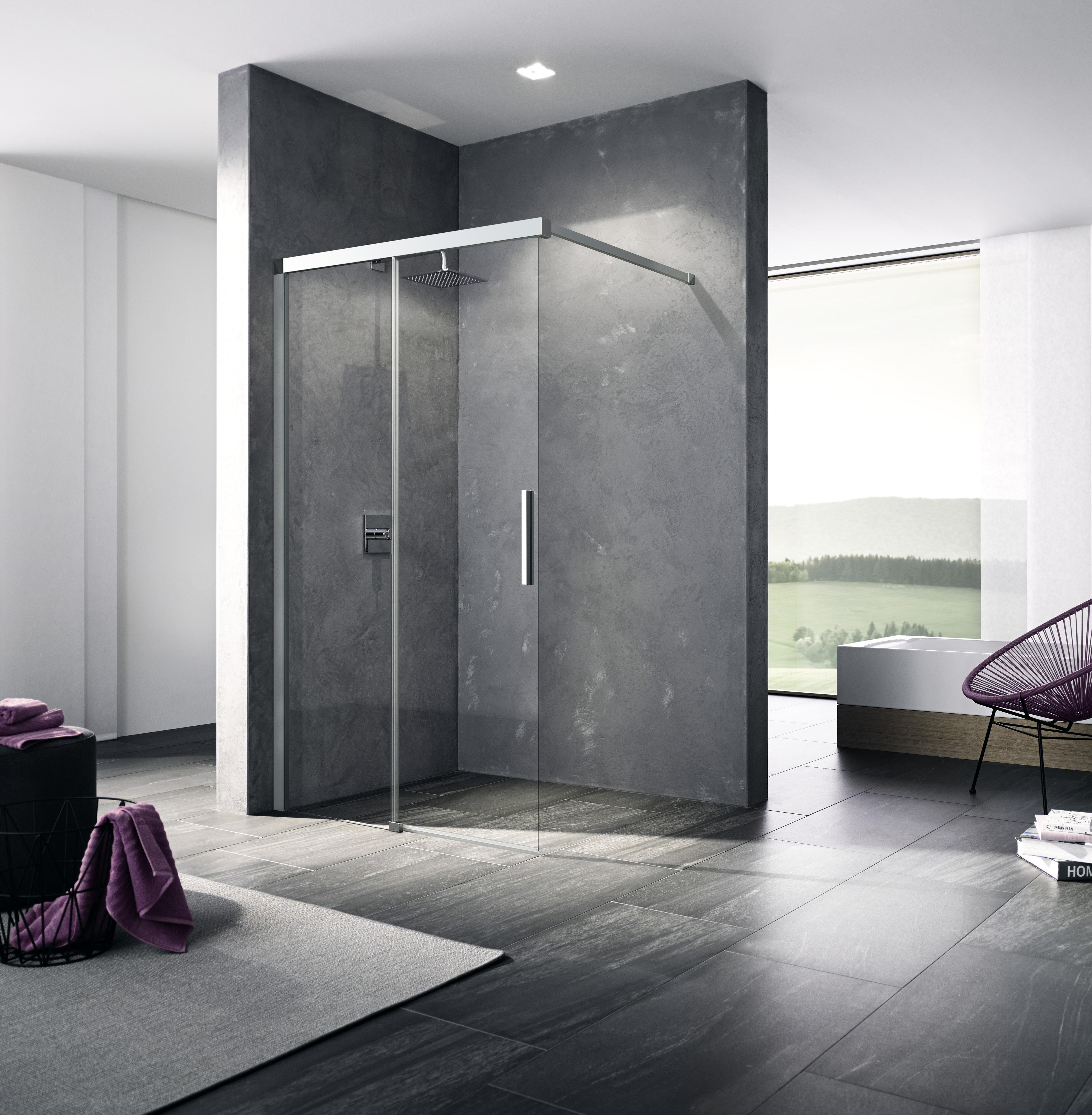 Darmowa Dostawa - Ścianka prysznicowa walk-in 120 cm Kermi Nica NI J2 NIJ2L12020VPK