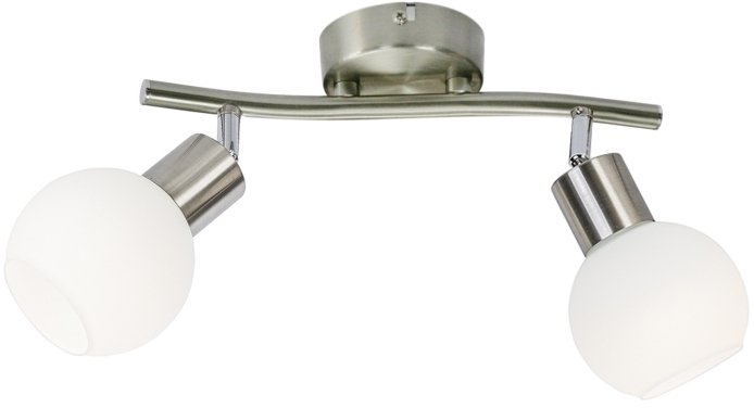 Darmowa Dostawa - Kinkiet 2x5 W biały-nikiel Globo Lighting Loxy 871602016X