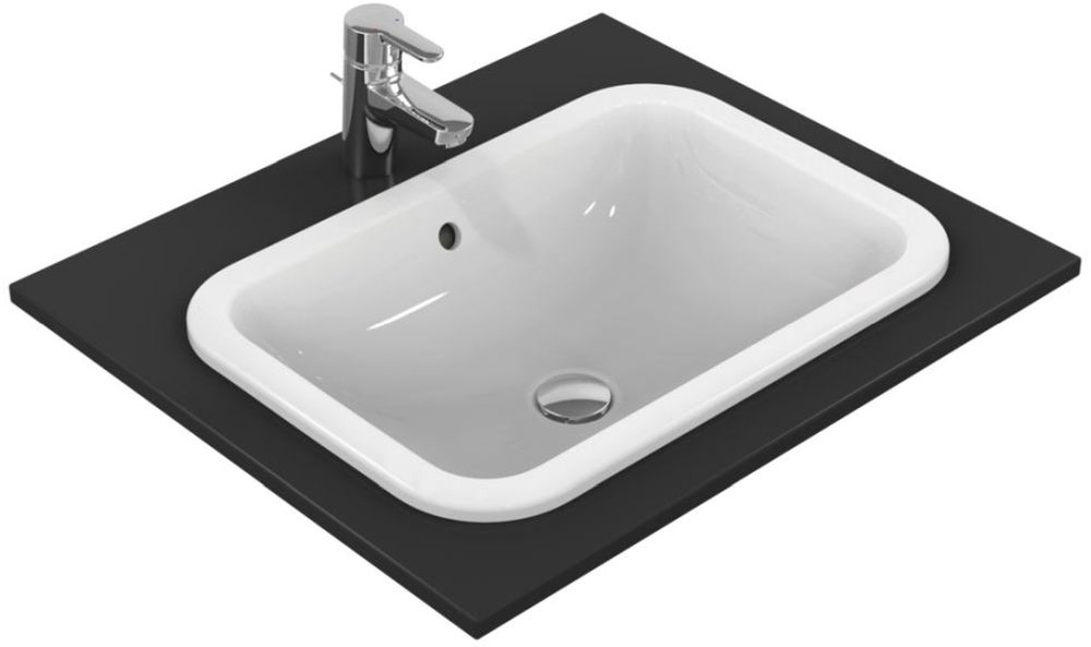Darmowa Dostawa - Umywalka 58x41 cm prostokątna wpuszczana biała Ideal Standard Connect E505901