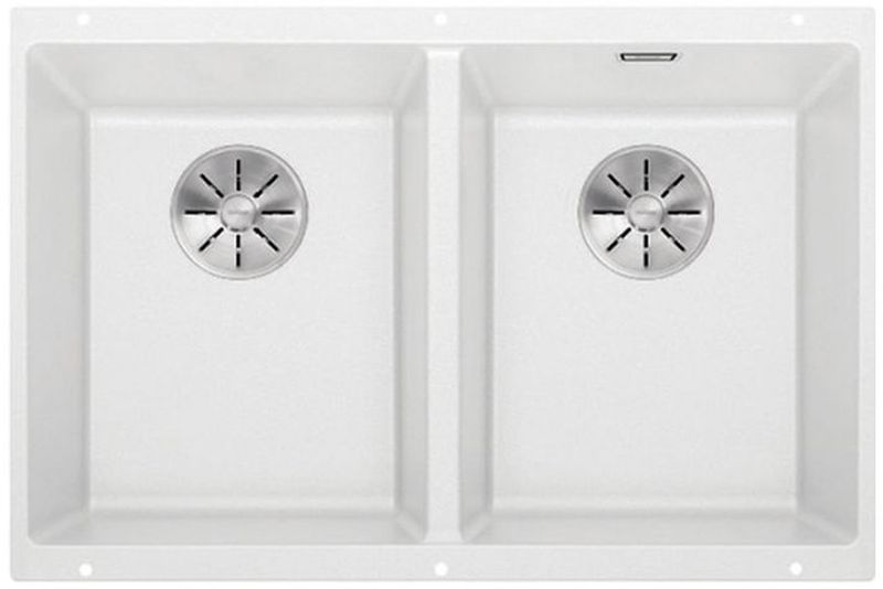 Darmowa Dostawa - Zlewozmywak granitowy 75.5x46 cm biały Blanco Subline 350/350-U 523578