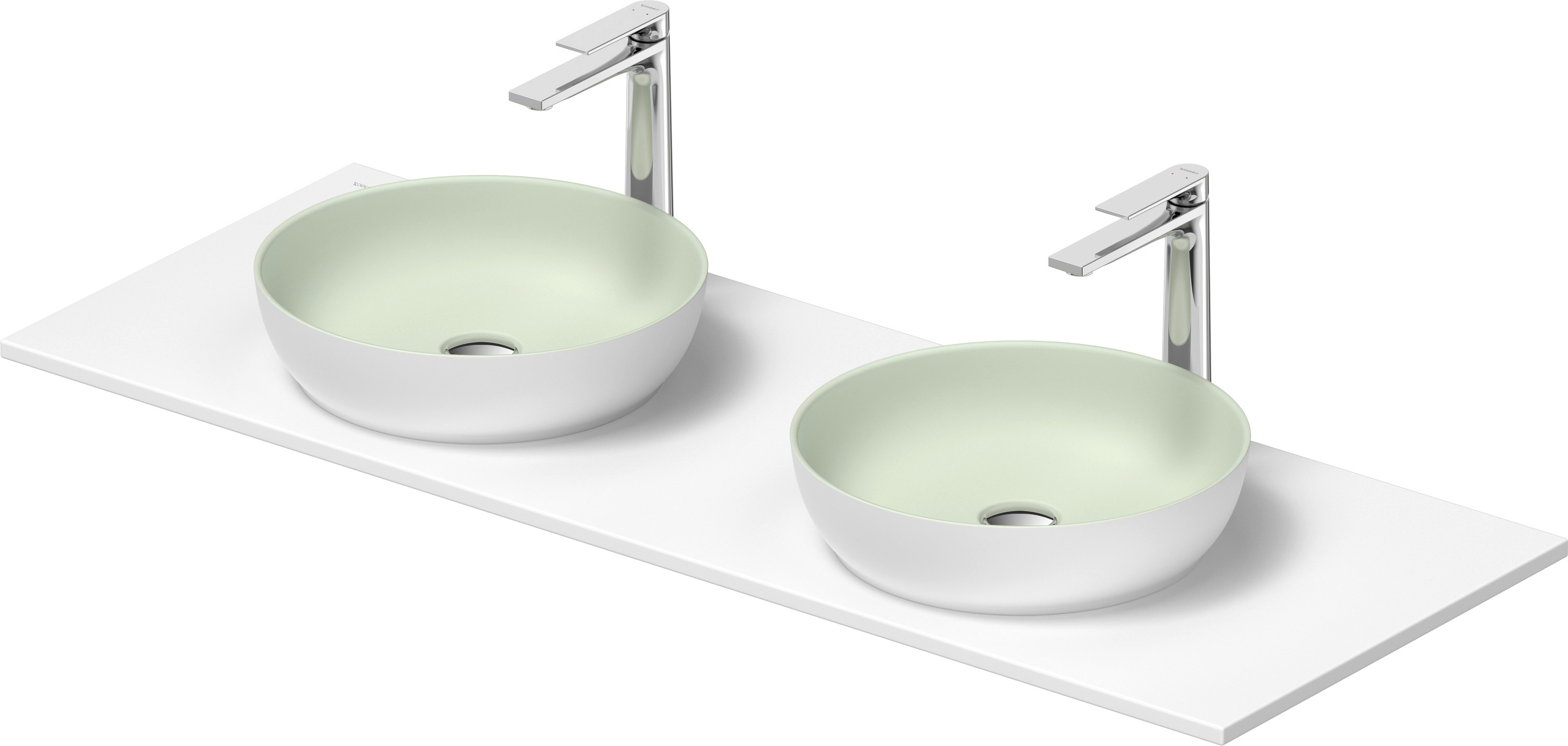 Darmowa Dostawa - Umywalka z konsolą 135 cm białą Duravit Sivida 268016FG00