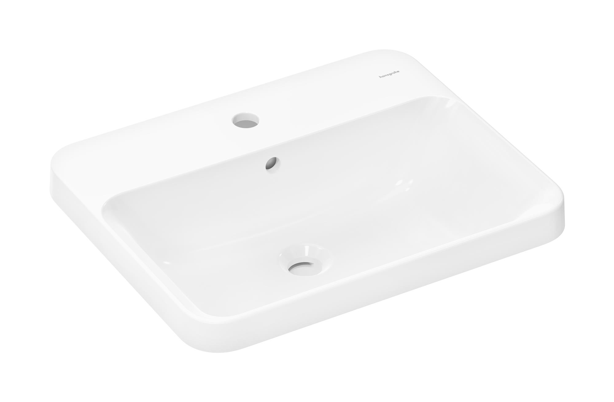 Darmowa Dostawa - Umywalka 55x45 cm prostokątna wpuszczana biała Hansgrohe Xuniva Q 61068450