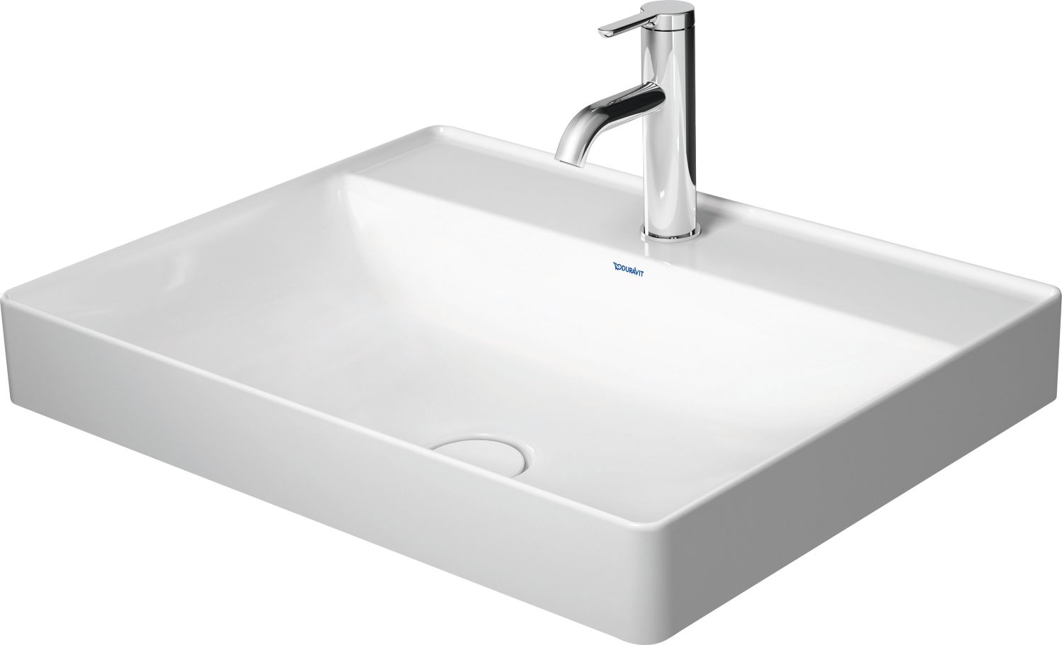 Darmowa Dostawa - Umywalka 60x47 cm prostokątna nablatowa biała Duravit DuraSquare 2354600041