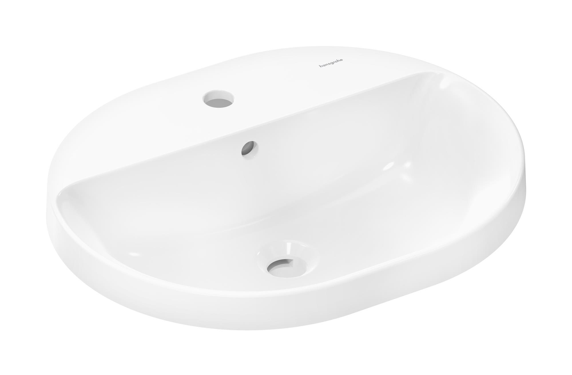 Darmowa Dostawa - Umywalka 55x45 cm owalna wpuszczana biała Hansgrohe Xuniva U 61064450