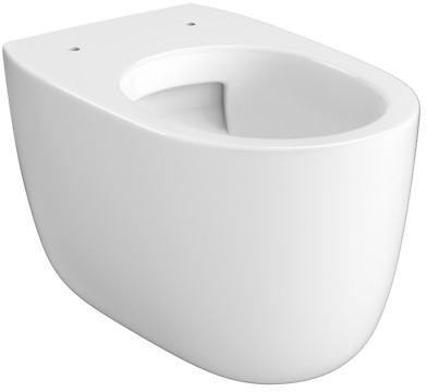 Darmowa Dostawa - Miska WC wisząca bez kołnierza biały połysk Meissen Keramik Kontra K689002