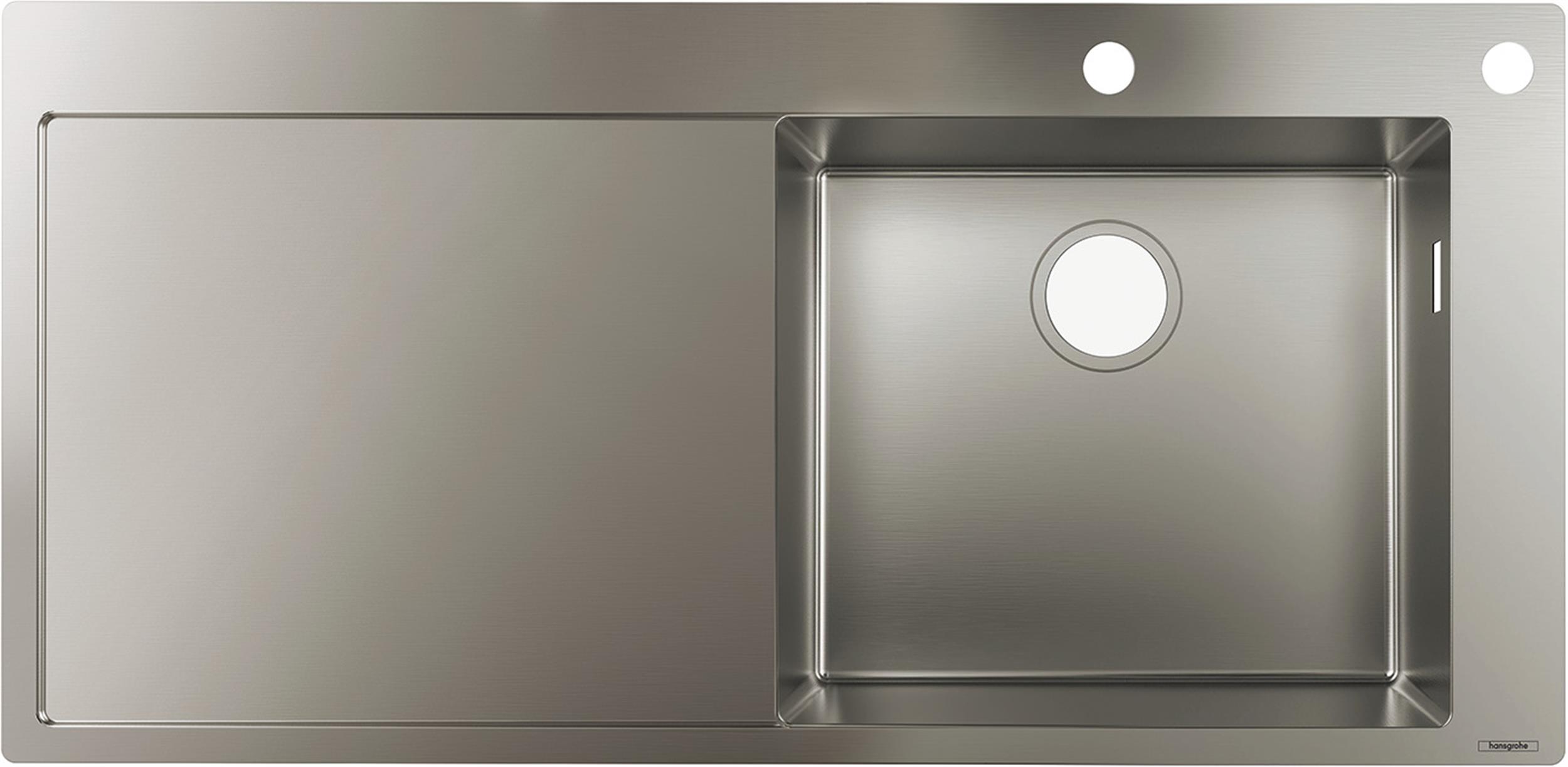 Darmowa Dostawa - Zlewozmywak stalowy 104.5x51 cm Hansgrohe S 71 43307800
