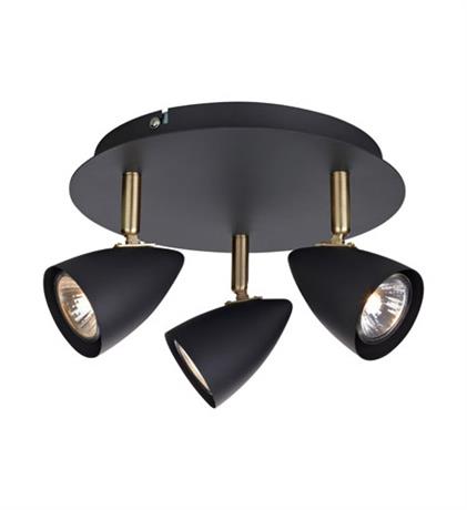 Darmowa Dostawa - Lampa podsufitowa 3x35 W czarna Markslöjd Ciro 106320