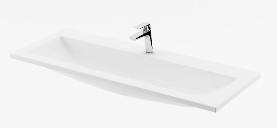 Darmowa Dostawa - Umywalka 100x38 cm prostokątna meblowa biała Ravak Clear XJJ01110000