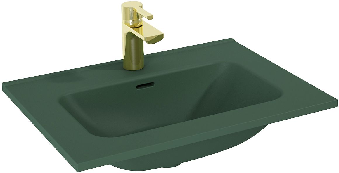 Darmowa Dostawa - Umywalka 60.8x46 cm prostokątna meblowa zielona Elita Skappa RE040603067010