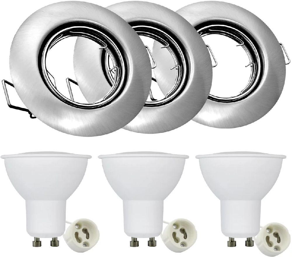 Darmowa Dostawa - Lampa do zabudowy 1x8 W nikiel Goldlux Olin 306203