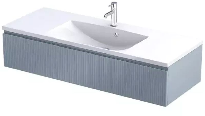 Darmowa Dostawa - Szafka 119.6x45.5x25 cm podumywalkowa wisząca niebieska Oristo Brylant OR36SD1S12016R