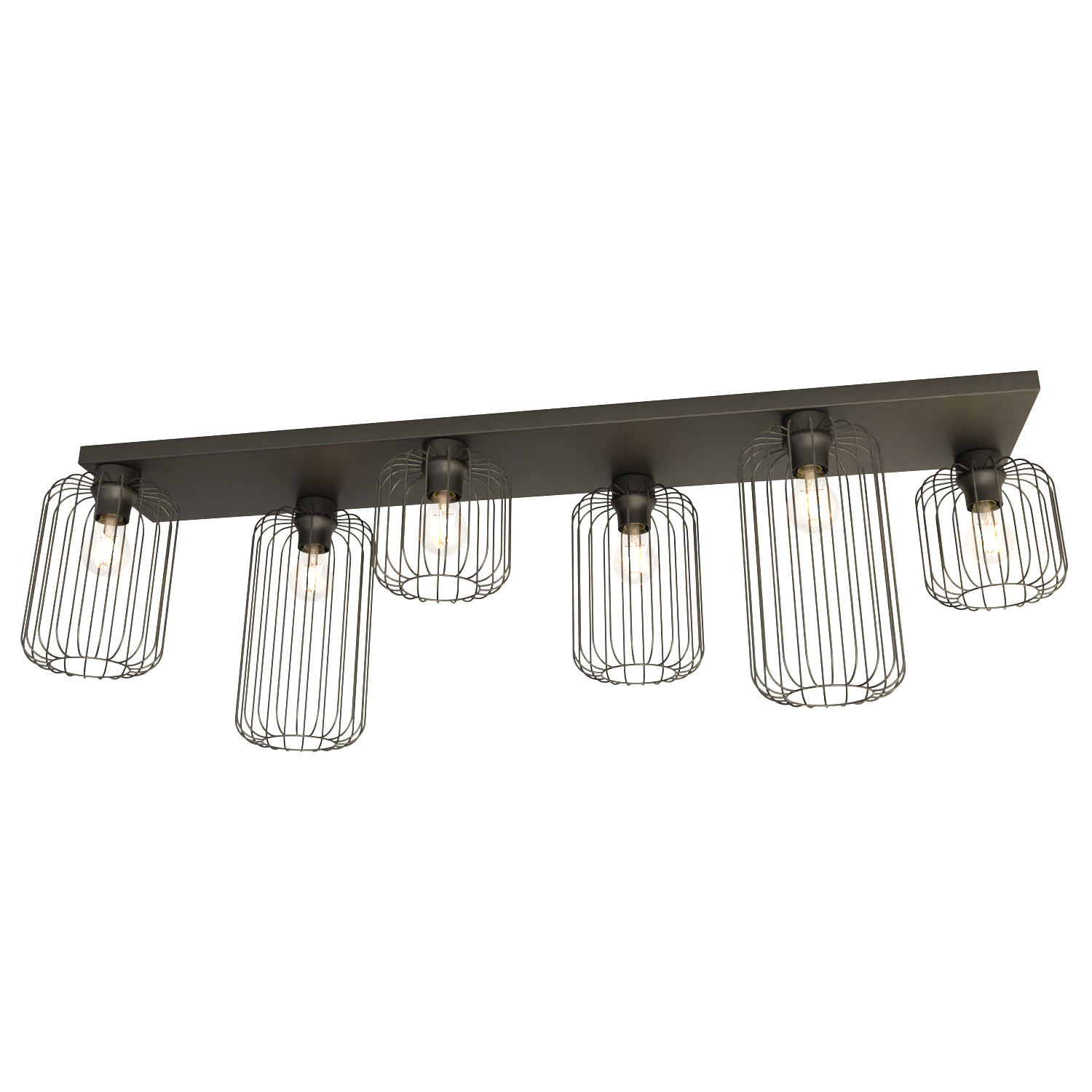 Darmowa Dostawa - Plafon 6x15 W czarny Emibig Barn 13676