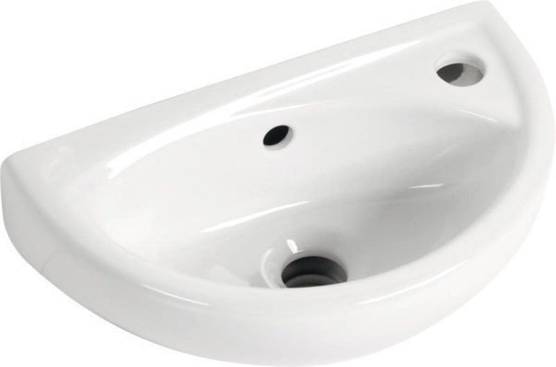 Darmowa Dostawa - Umywalka 39x23 cm owalna ścienna biała Creavit Oval TP040