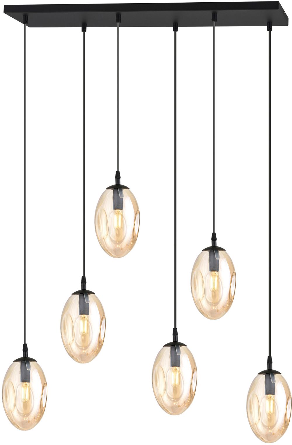 Darmowa Dostawa - Lampa wisząca 6x10 W czarny Emibig Astral 12676