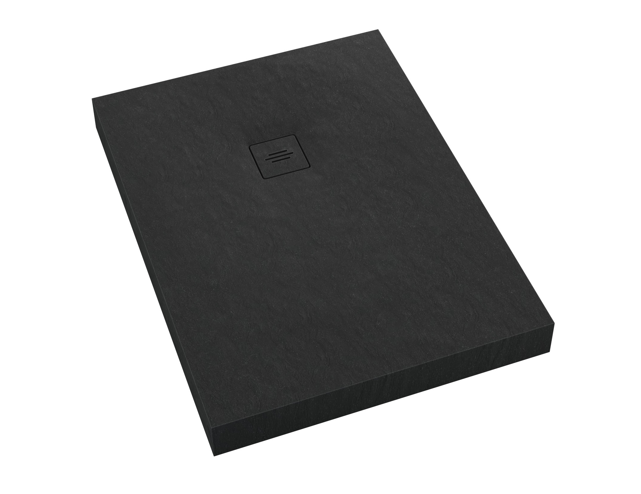 Darmowa Dostawa - Brodzik prostokątny + maskownica 100x90 cm czarny Schedline Collection Nonlimits Black Stone 3STN1P90100CSTM1CST