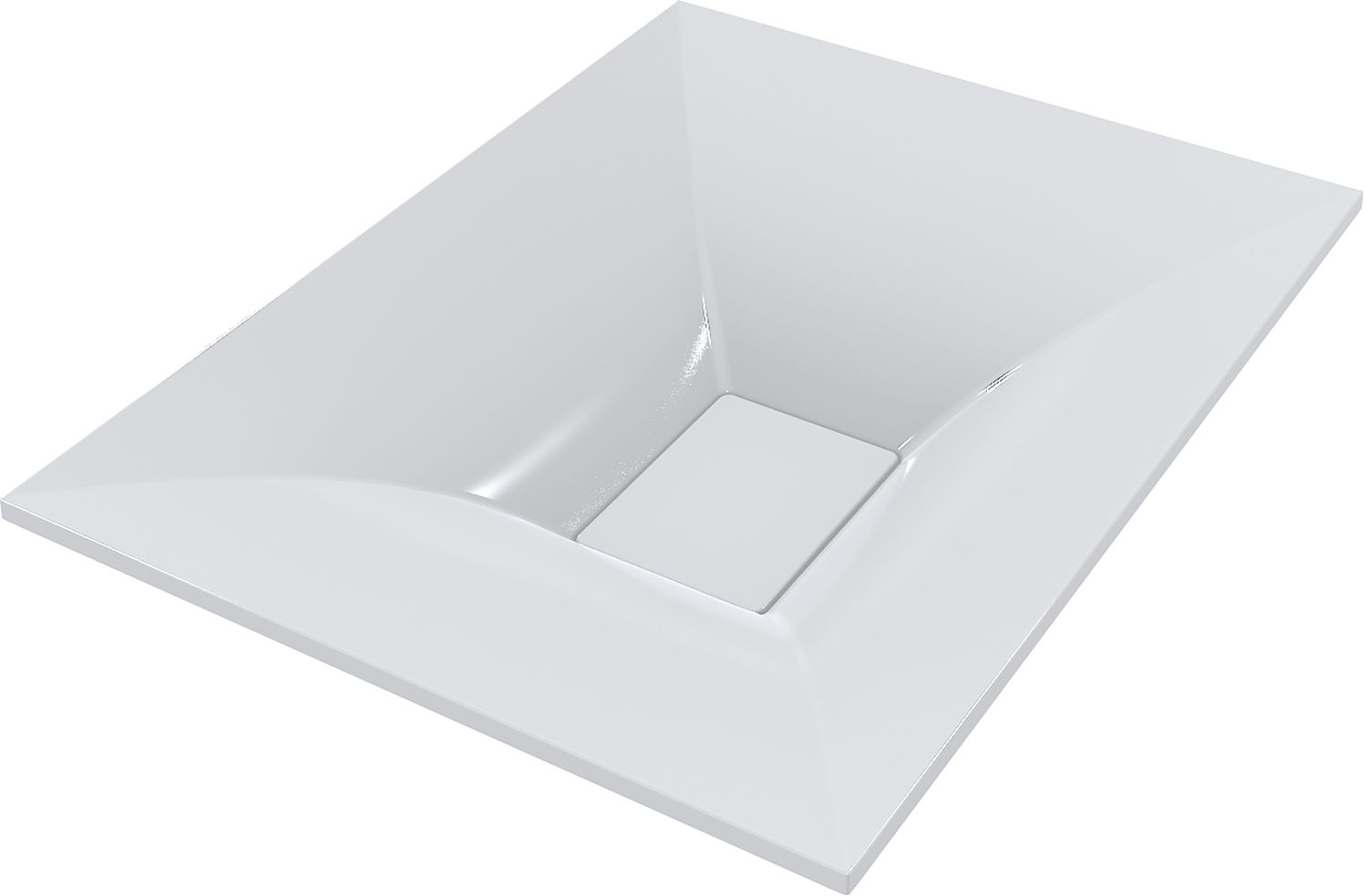 Darmowa Dostawa - Umywalka 55.5x41.7 cm prostokątna nablatowa biała Miraggio Marseille 0000550