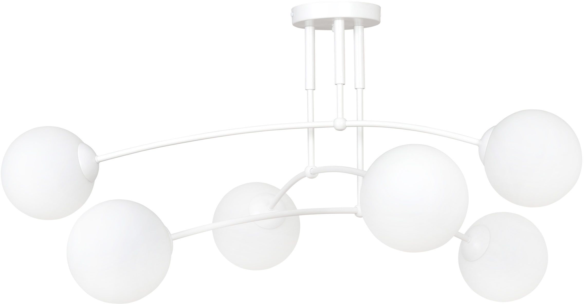 Darmowa Dostawa - Lampa podsufitowa 6x10 W biała-mleczny Emibig Pregos 6716