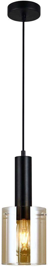 Darmowa Dostawa - Lampa wisząca 1x40 W czarna Italux Sardo PND55811BKAMB