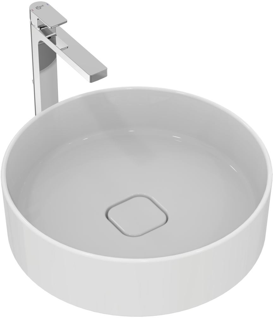 Darmowa Dostawa - Umywalka 45x45 cm okrągła nablatowa biała Ideal Standard Strada II T295901