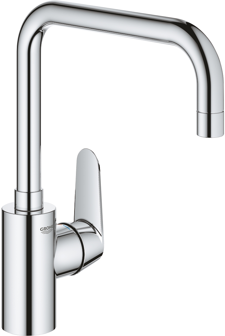 Darmowa Dostawa - Bateria kuchenna stojąca starlight chrome Grohe Eurodisc Cosmopolitan 32259003
