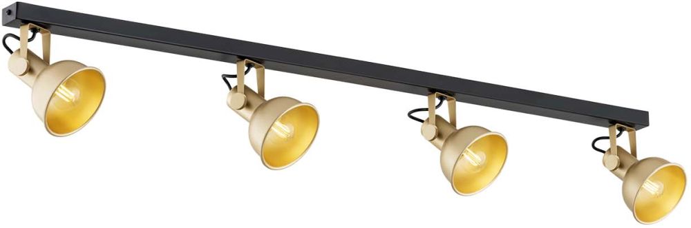 Darmowa Dostawa - Lampa podsufitowa 4x7 W czarna Argon Lenora 1801
