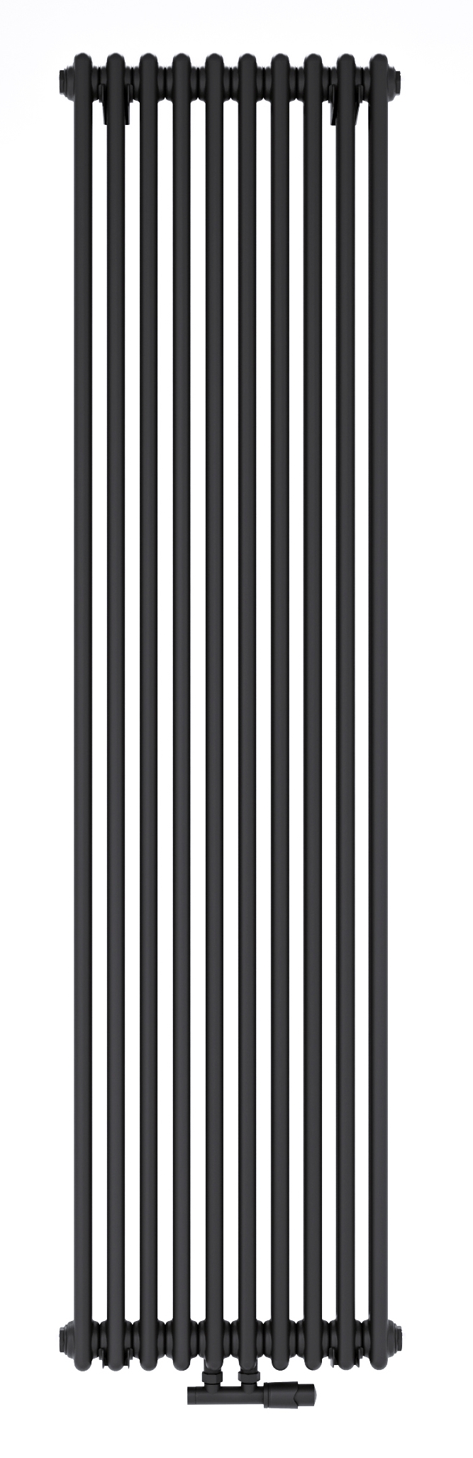 Darmowa Dostawa - Grzejnik dekoracyjny 180x47 cm podłączenie dolne czarny Luxrad Columnus 2 COL21800470S040ZDC