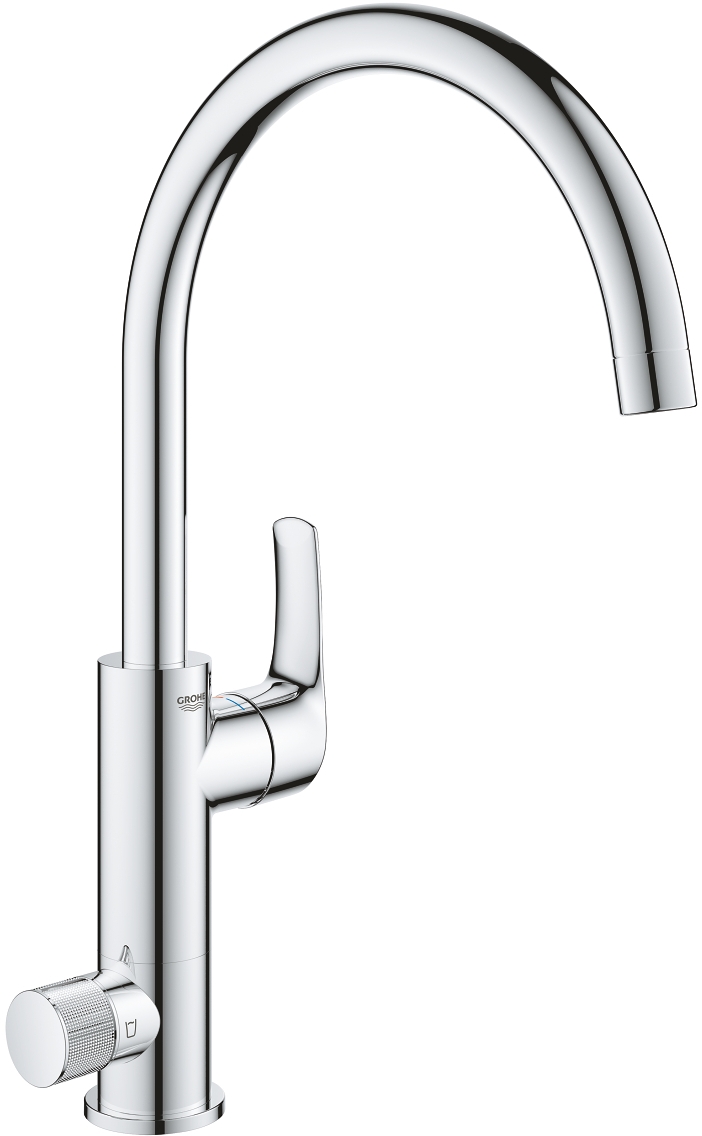 Darmowa Dostawa - Bateria kuchenna stojąca starlight chrome Grohe Blue 31722000
