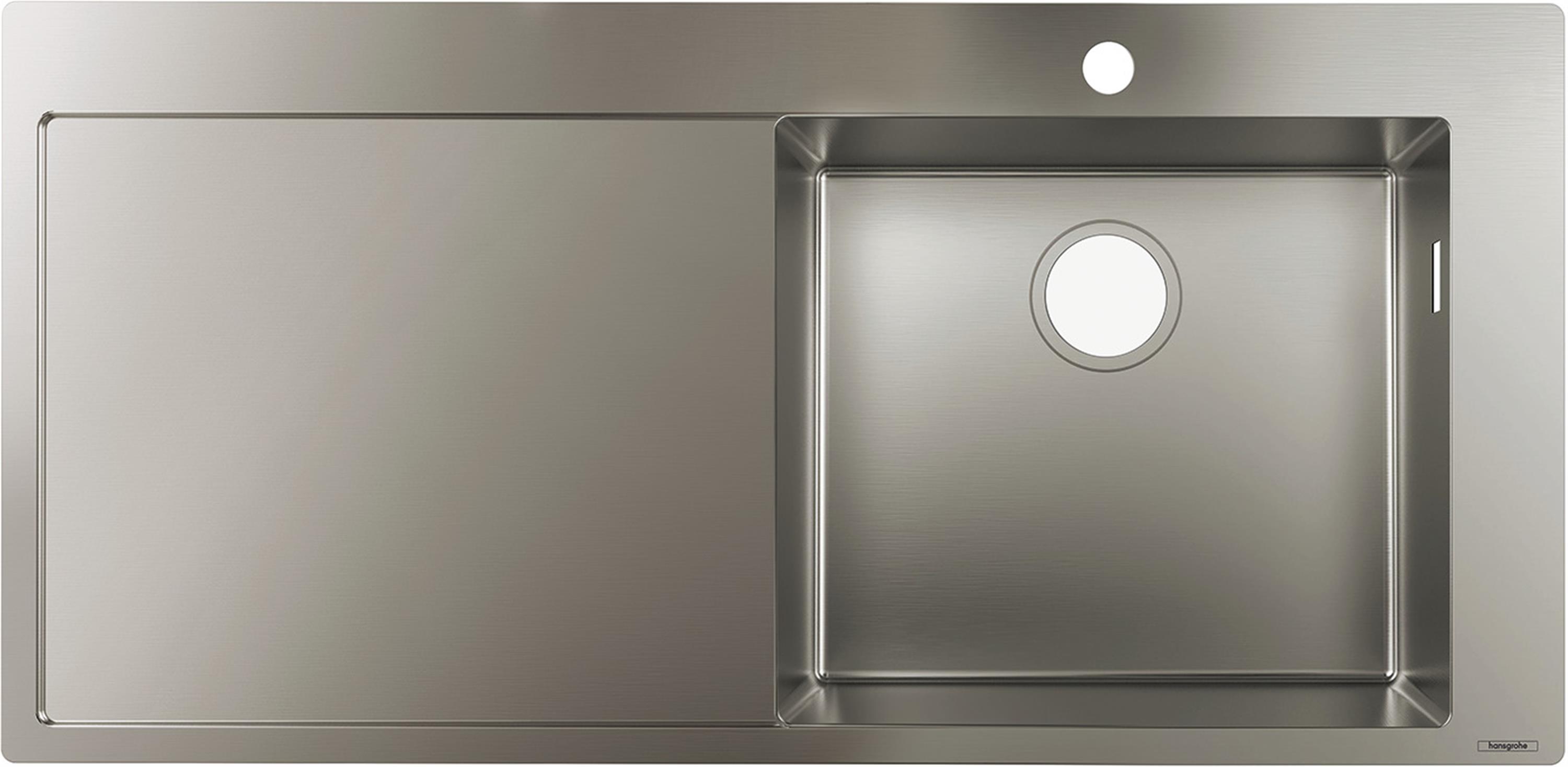 Darmowa Dostawa - Zlewozmywak stalowy 104.5x51 cm Hansgrohe S 71 43306800