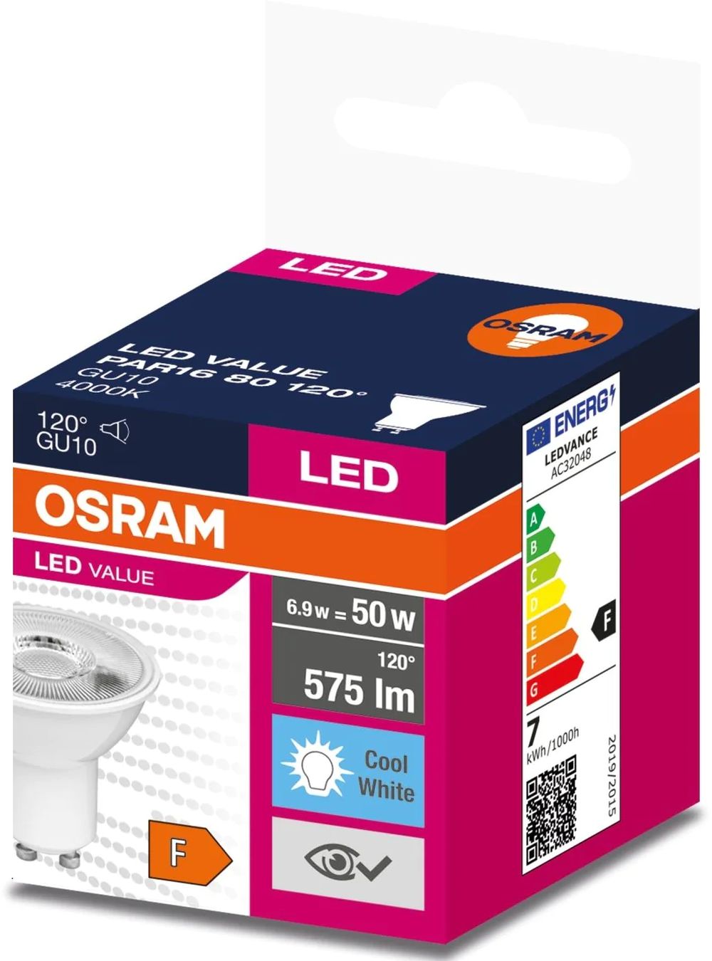 Darmowa Dostawa - Żarówka LED 1x6.9 W 4000 K gu10 Osram LED Lamps 4058075198883