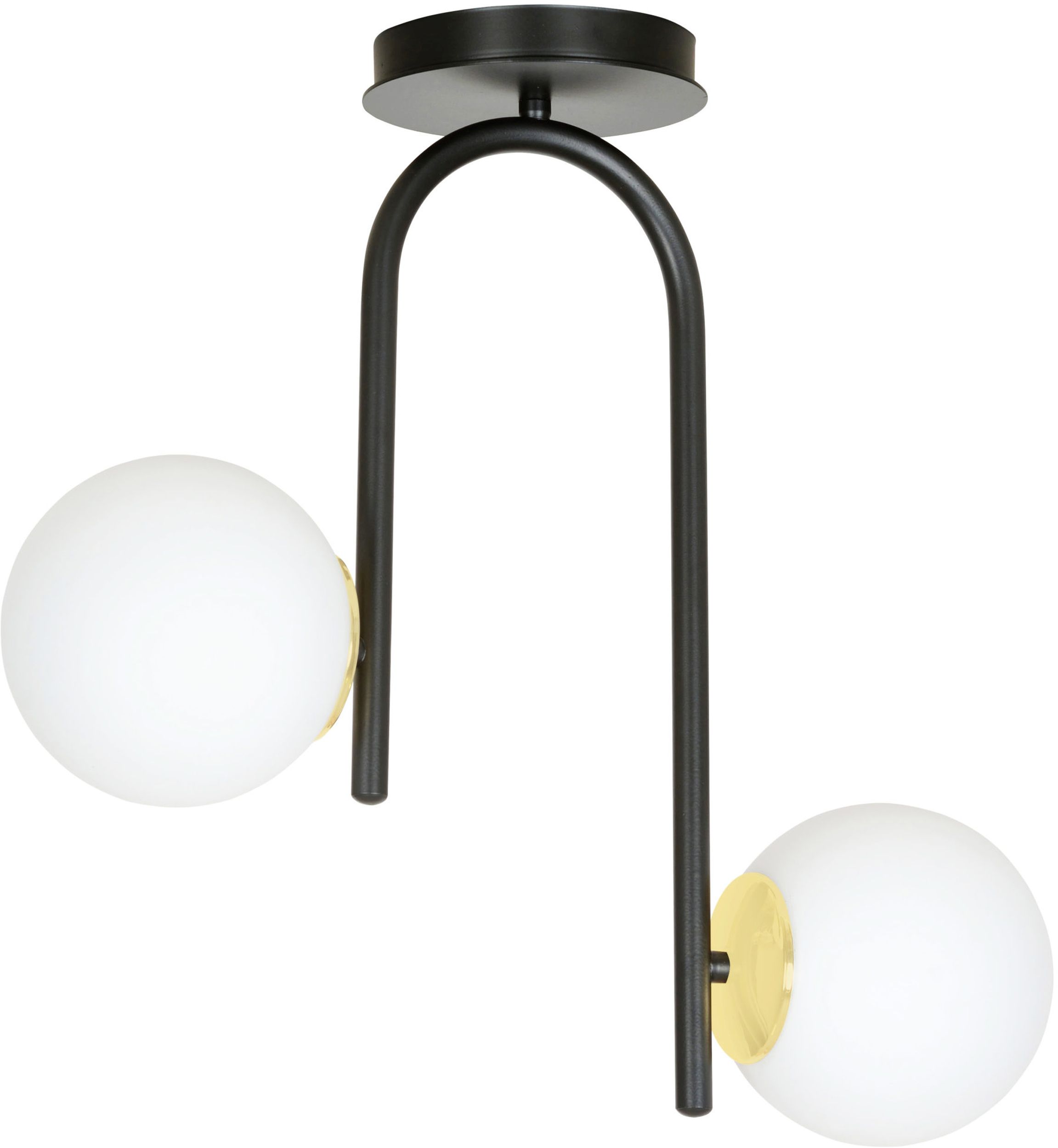 Darmowa Dostawa - Lampa podsufitowa 2x10 W czarna-złota Emibig Ragnar 10322