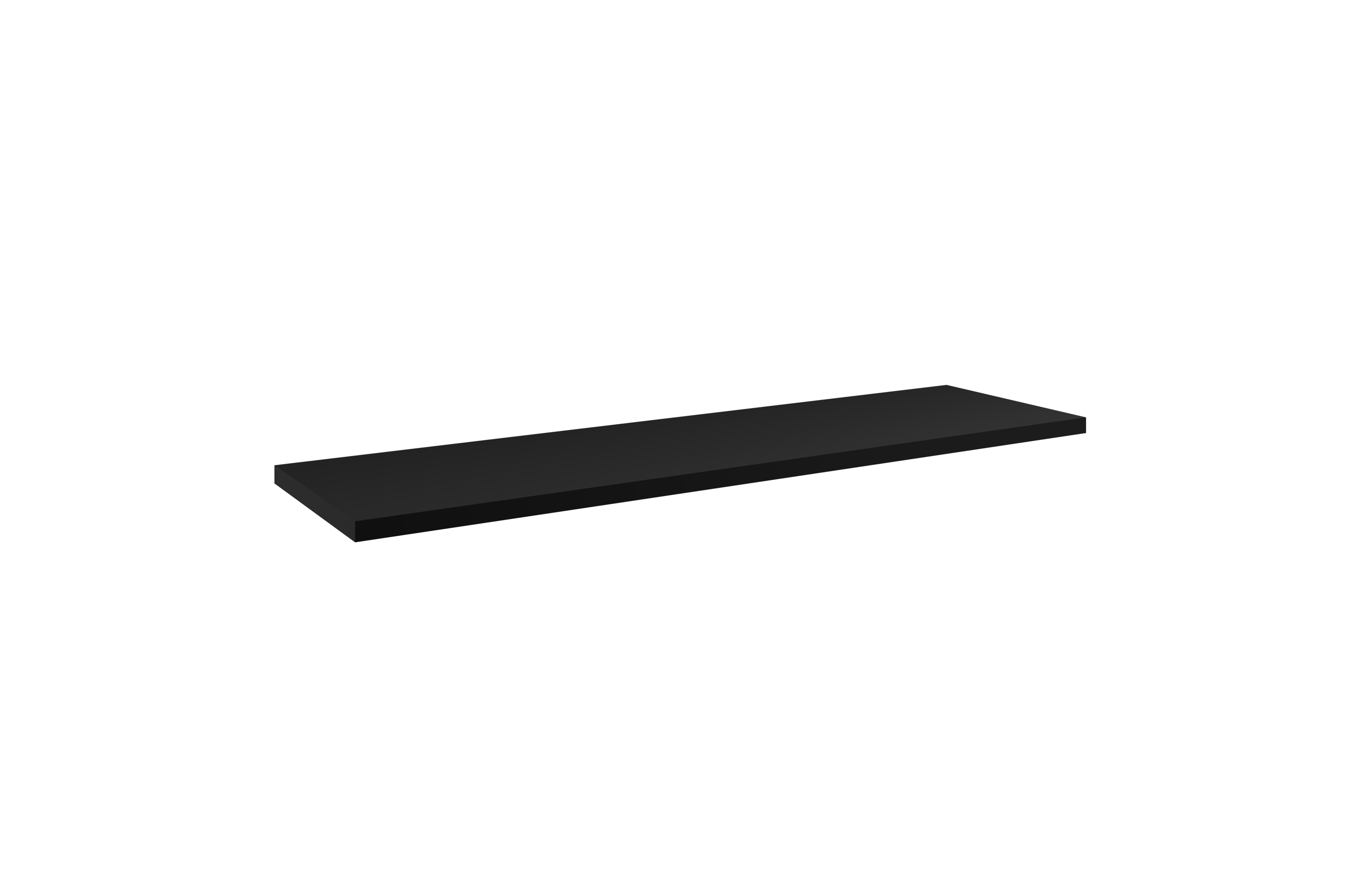 Darmowa Dostawa - Blat 140.4x40 cm czarny Comad Nova Black NOVABLACKB89140
