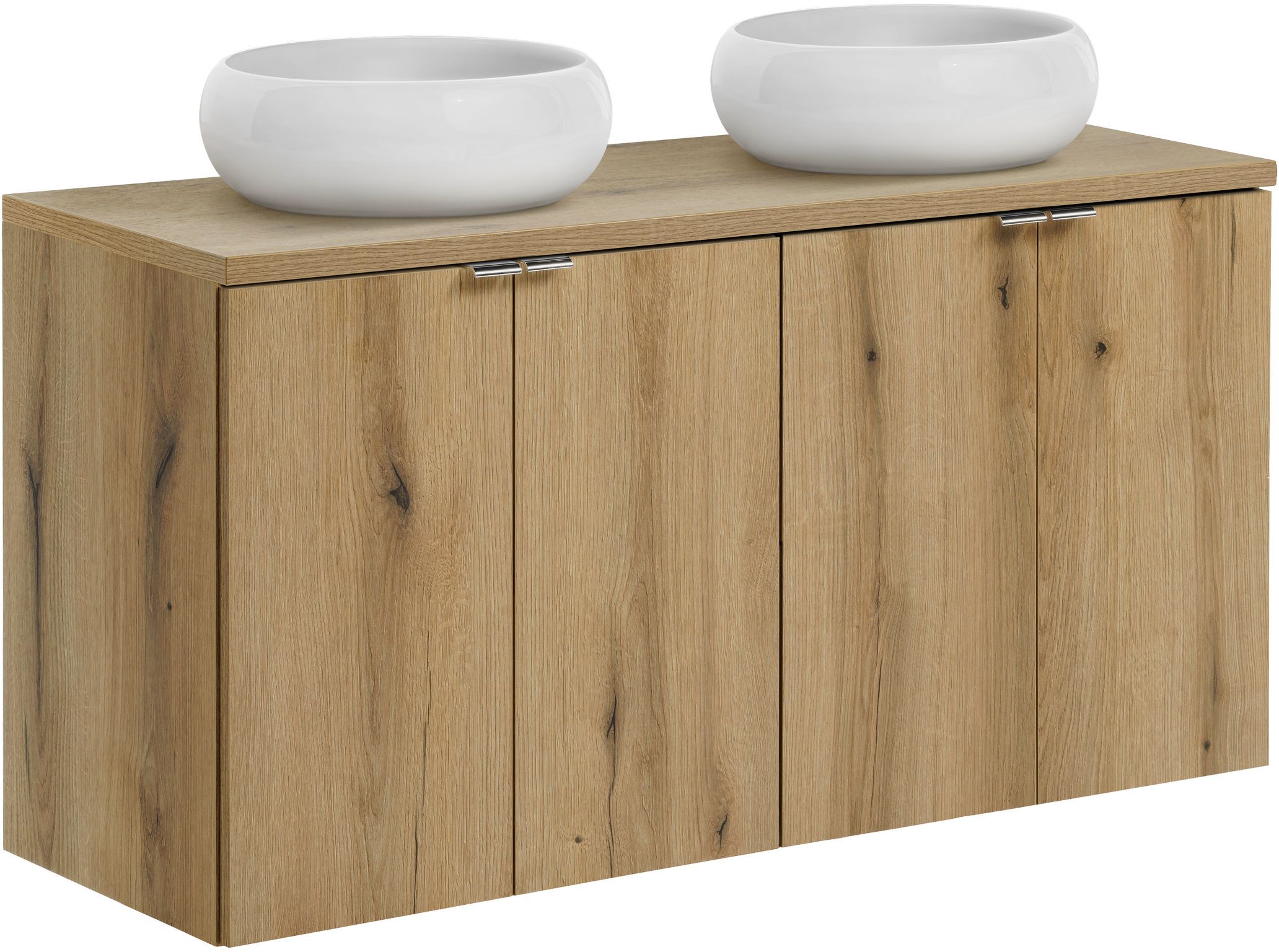 Darmowa Dostawa - Umywalka z szafką i blatem 120 cm dąb Comad Nova Oak SETNOABOAK120CMDUNWIKISW