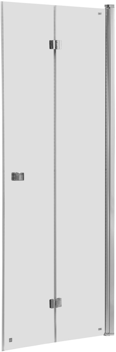 Darmowa Dostawa - Drzwi prysznicowe 90 cm składane chrom połysk/szkło przezroczyste Roca Capital AM4509012M