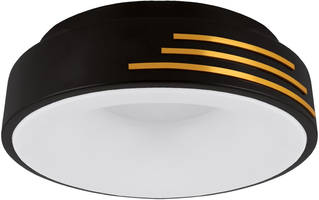 Darmowa Dostawa - Plafon 1x24 W czarny-złoty Strühm Librus 04164