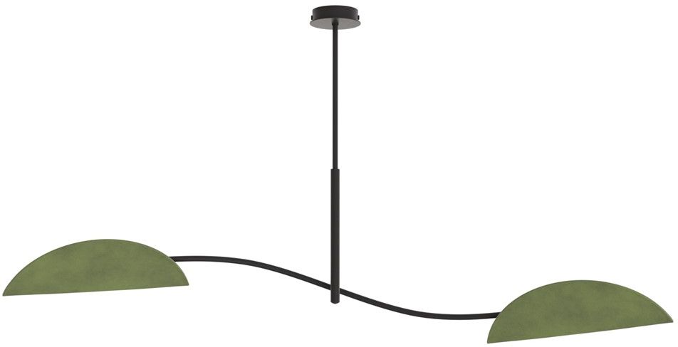 Darmowa Dostawa - Lampa wisząca 2x10 W zielona Emibig Lotus 14612