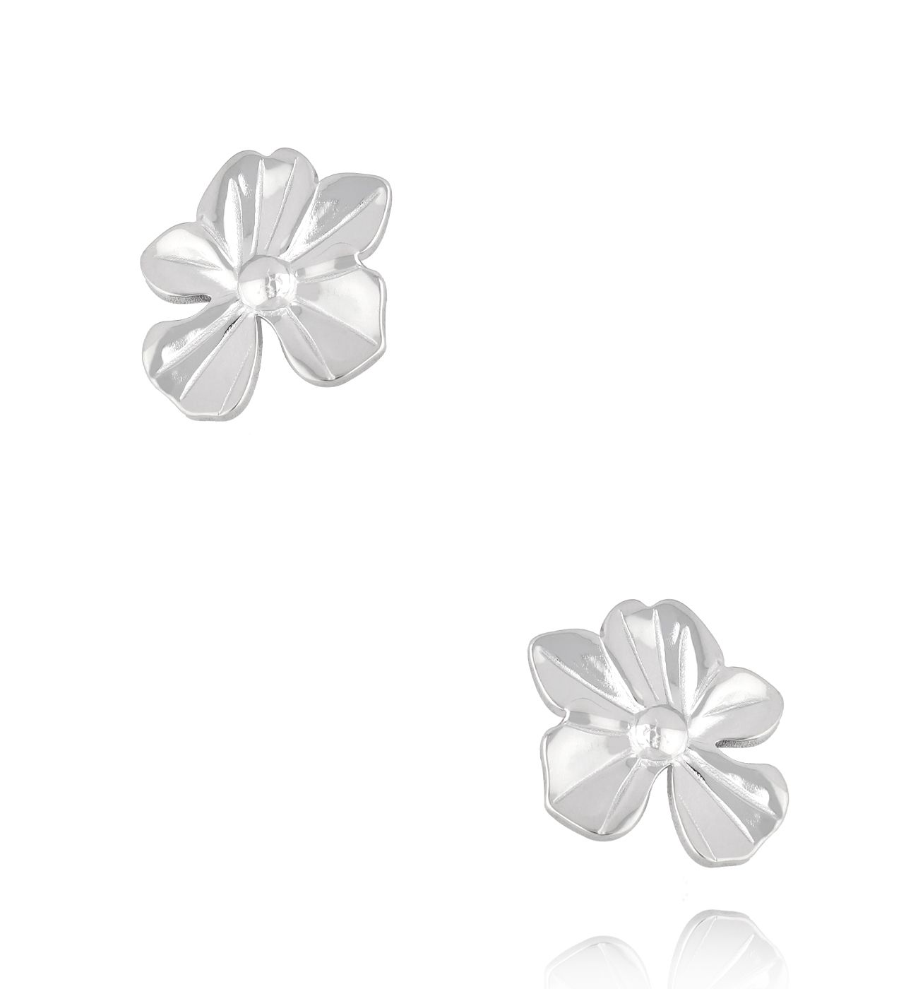 Kolczyki kwiatki srebrne Velvet Petals KSA2038